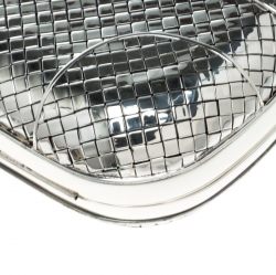 Pre Owned Bottega Veneta Sterling Silver Knot Clutch