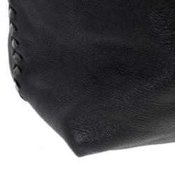 Pre Owned Bottega Veneta Black Large Brick Cervo Top Handle Bag