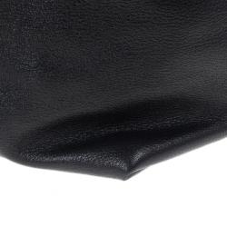 Pre Owned Bottega Veneta Black Large Brick Cervo Top Handle Bag