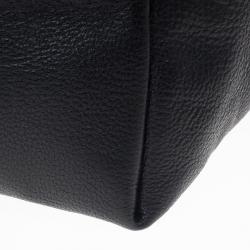 Pre Owned Bottega Veneta Black Large Brick Cervo Top Handle Bag