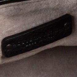 Pre Owned Bottega Veneta Black Large Brick Cervo Top Handle Bag