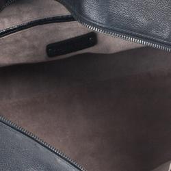 Pre Owned Bottega Veneta Black Large Brick Cervo Top Handle Bag