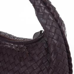 مملوكة مسبقًا Bottega Veneta Maroon Intrecciato Nappa Hobo
