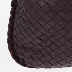 مملوكة مسبقًا Bottega Veneta Maroon Intrecciato Nappa Hobo