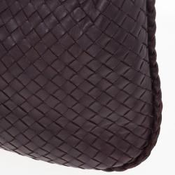 مملوكة مسبقًا Bottega Veneta Maroon Intrecciato Nappa Hobo