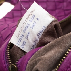 مملوكة مسبقًا Bottega Veneta Purple Intrecciato Leather Montaigne Satchel