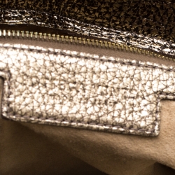 Pre Owned Bottega Veneta Metallic Gold Leather Illusion Hobo 
