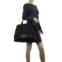 Pre Owned Bottega Veneta Brown Liquid Intrecciato Tote