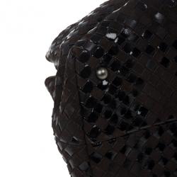 Pre Owned Bottega Veneta Brown Liquid Intrecciato Tote