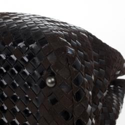 Pre Owned Bottega Veneta Brown Liquid Intrecciato Tote