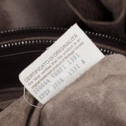Pre Owned Bottega Veneta Brown Liquid Intrecciato Tote