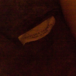 Pre Owned Bottega Veneta Pale Orange Intrecciato Leather Double Sided Flap Shoulder Bag