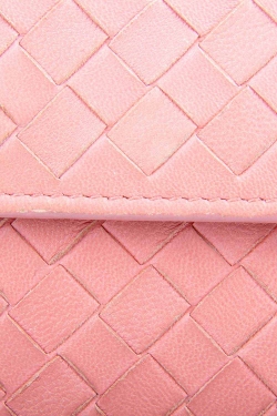 Pre Owned محفظة بوتيغا فينيتا كونتيننتال جلد نابا إنترشياتو وردية