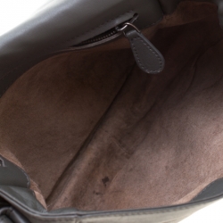 Pre Owned Bottega Veneta Grey Intrecciato Leather Crossbody Bag