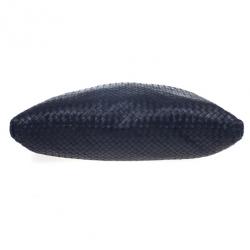 Pre Owned Bottega Veneta Navy Intrecciato Convertible Tote