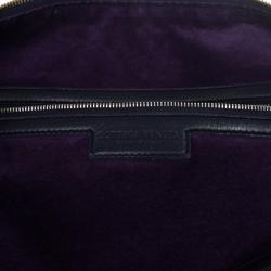 Pre Owned Bottega Veneta Navy Intrecciato Convertible Tote