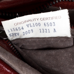 Pre Owned Bottega Veneta Marron Pleated Leather Large Veneta Hobo