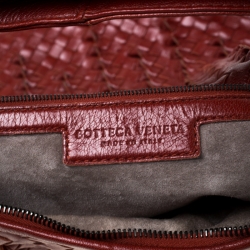 Pre Owned Bottega Veneta Marron Pleated Leather Large Veneta Hobo