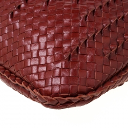 Pre Owned Bottega Veneta Marron Pleated Leather Large Veneta Hobo
