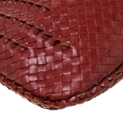 Pre Owned Bottega Veneta Marron Pleated Leather Large Veneta Hobo