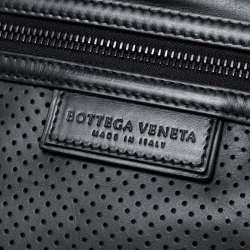 Pre Owned Bottega Veneta Black Leggero Leather Pouch