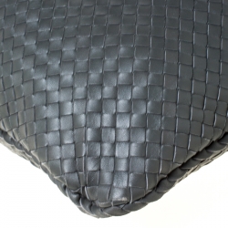 Pre Owned Bottega Veneta Grey Intrecciato Leather Maxi  Hobo