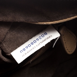 Pre Owned Bottega Veneta Beige Intrecciato Leather Nodini Crossbody Bag