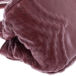 Pre Owned Bottega Veneta Red Intrecciato Leather Tote