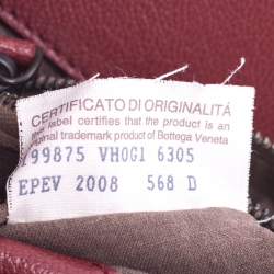 Pre Owned Bottega Veneta Red Intrecciato Leather Tote