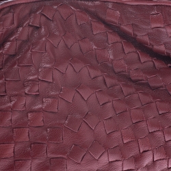 Pre Owned Bottega Veneta Red Intrecciato Leather Tote