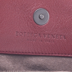 Pre Owned Bottega Veneta Red Intrecciato Leather Tote