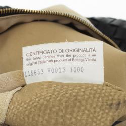 Pre Owned Bottega Veneta Black Intrecciato Hobo