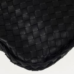 Pre Owned Bottega Veneta Black Intrecciato Hobo