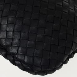 Pre Owned Bottega Veneta Black Intrecciato Hobo