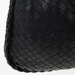 Pre Owned Bottega Veneta Black Intrecciato Hobo