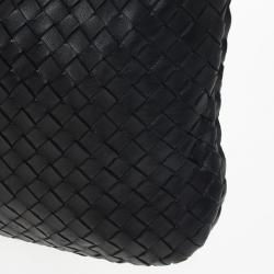 Pre Owned Bottega Veneta Black Intrecciato Hobo
