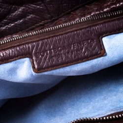 مملوكة مسبقًا حقيبة يد هوبو بوتيغا فينيتا  ماكسي فينيتا جلد أنترشياتو بنيه داكنة