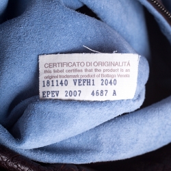 مملوكة مسبقًا حقيبة يد هوبو بوتيغا فينيتا  ماكسي فينيتا جلد أنترشياتو بنيه داكنة