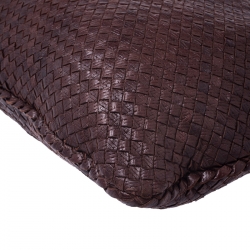 مملوكة مسبقًا حقيبة يد هوبو بوتيغا فينيتا  ماكسي فينيتا جلد أنترشياتو بنيه داكنة