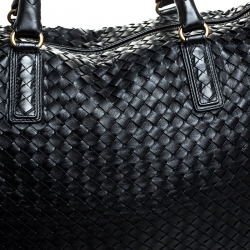 Pre Owned حقيبة يد بوتيغا فينيتا كونفرتيبل جلد انترشياتو أسود