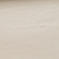 Pre Owned Bottega Veneta Gold Intrecciato Metal Knot Clutch