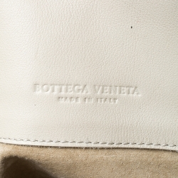 Pre Owned Bottega Veneta Multicolor Intrecciato-Trimmed Leather Shopper Tote  