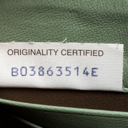 Pre Owned Bottega Veneta Mint Green Intrecciato Leather Zip Around Wallet