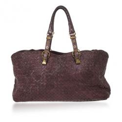 Pre Owned Bottega Veneta Brown Cornely Tote