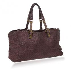 Pre Owned Bottega Veneta Brown Cornely Tote