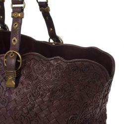 Pre Owned Bottega Veneta Brown Cornely Tote