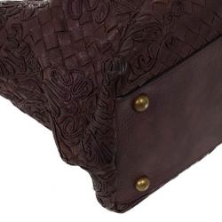 Pre Owned Bottega Veneta Brown Cornely Tote