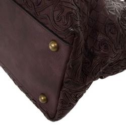 Pre Owned Bottega Veneta Brown Cornely Tote