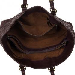 Pre Owned Bottega Veneta Brown Cornely Tote