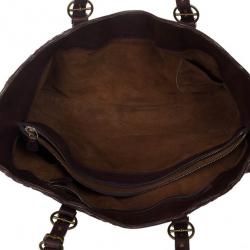 Pre Owned Bottega Veneta Brown Cornely Tote